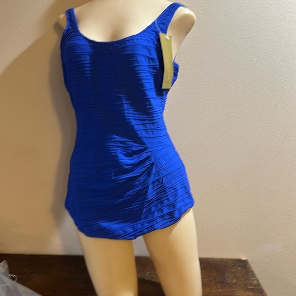 GOTTEX one piece blue bathing suit. Beautiful royal blue color new with tags.​ - Picture 1 of 5